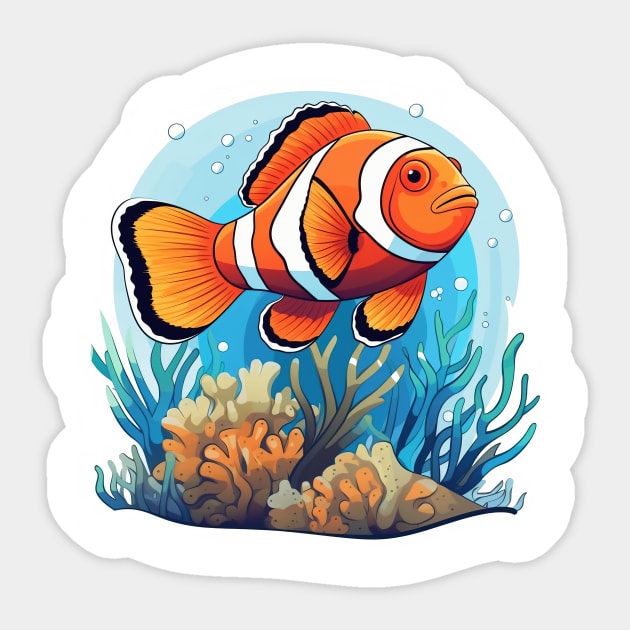 Clownfish Sticker by zooleisurelife